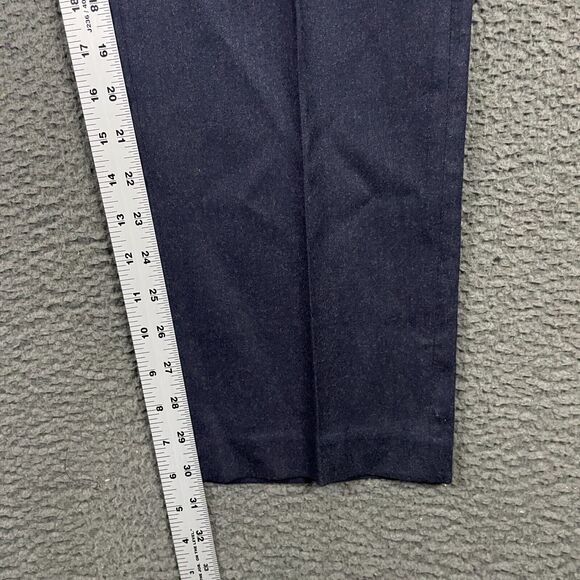 Banana Republic Pants Mens 34x32 (Fits 36x30) Blue Tapered Fit VBC Wool Flannel - Picture 11 of 13